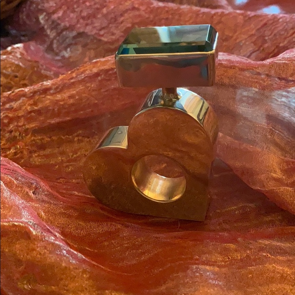 Exquisite sterling Heart perfume bottle